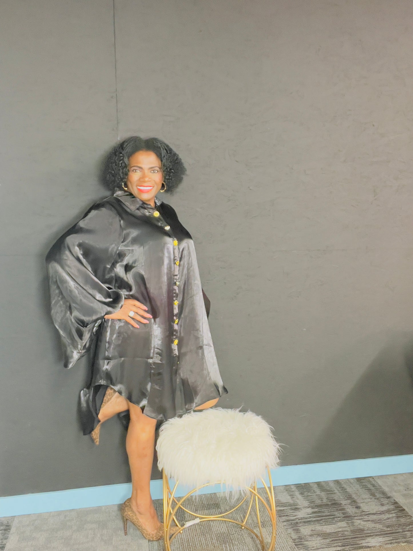 Silk Black Tunic