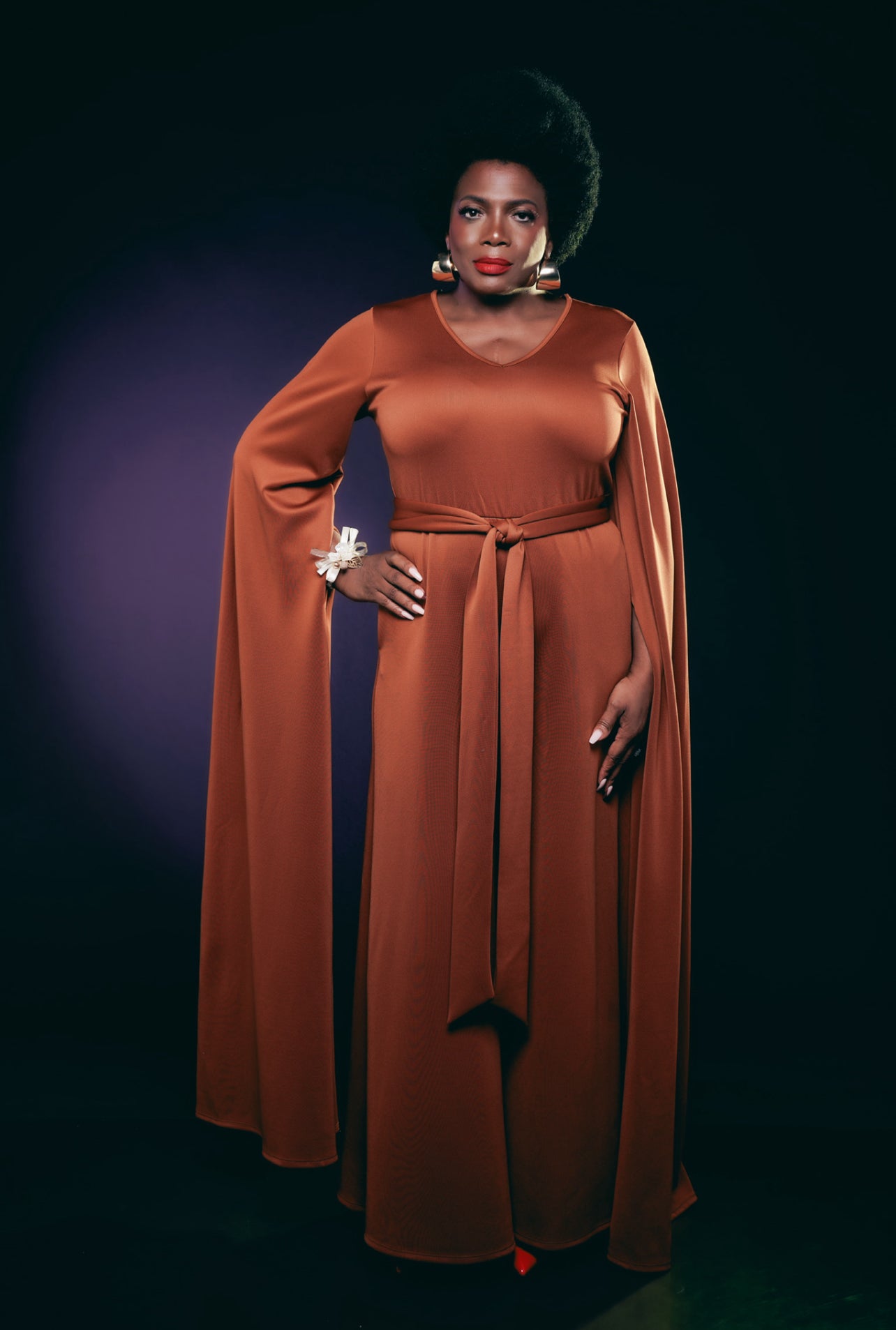 Wing Split Sleeve Jumpsuit