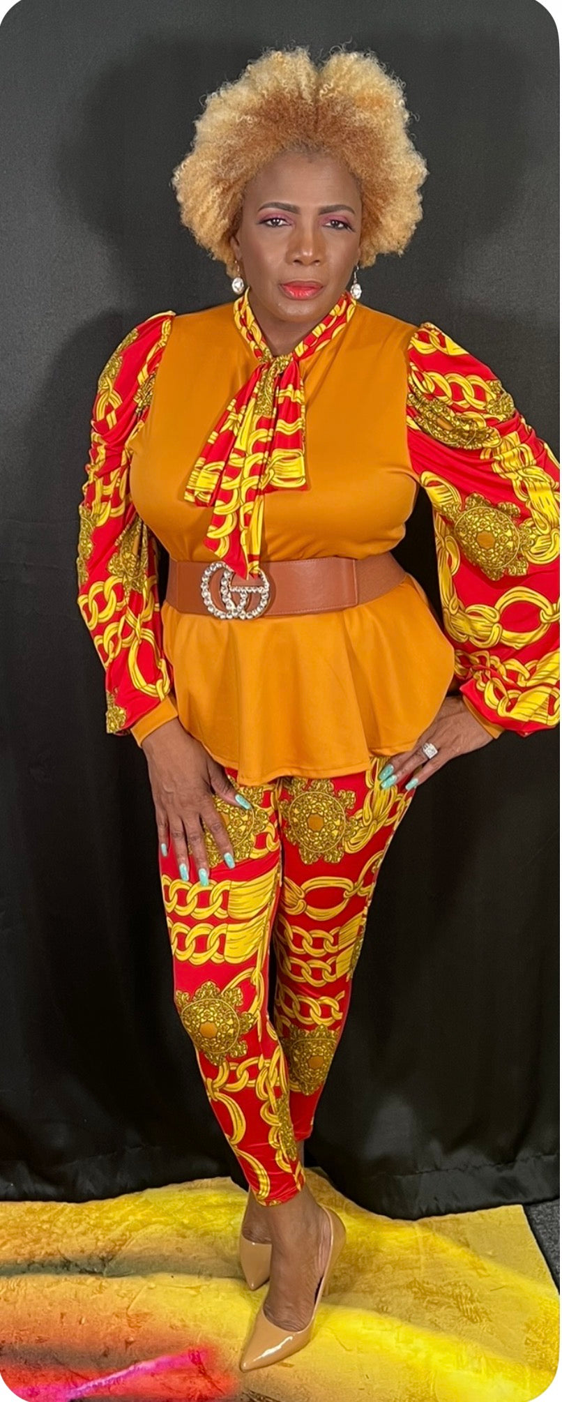 2 Piece Peplum Set