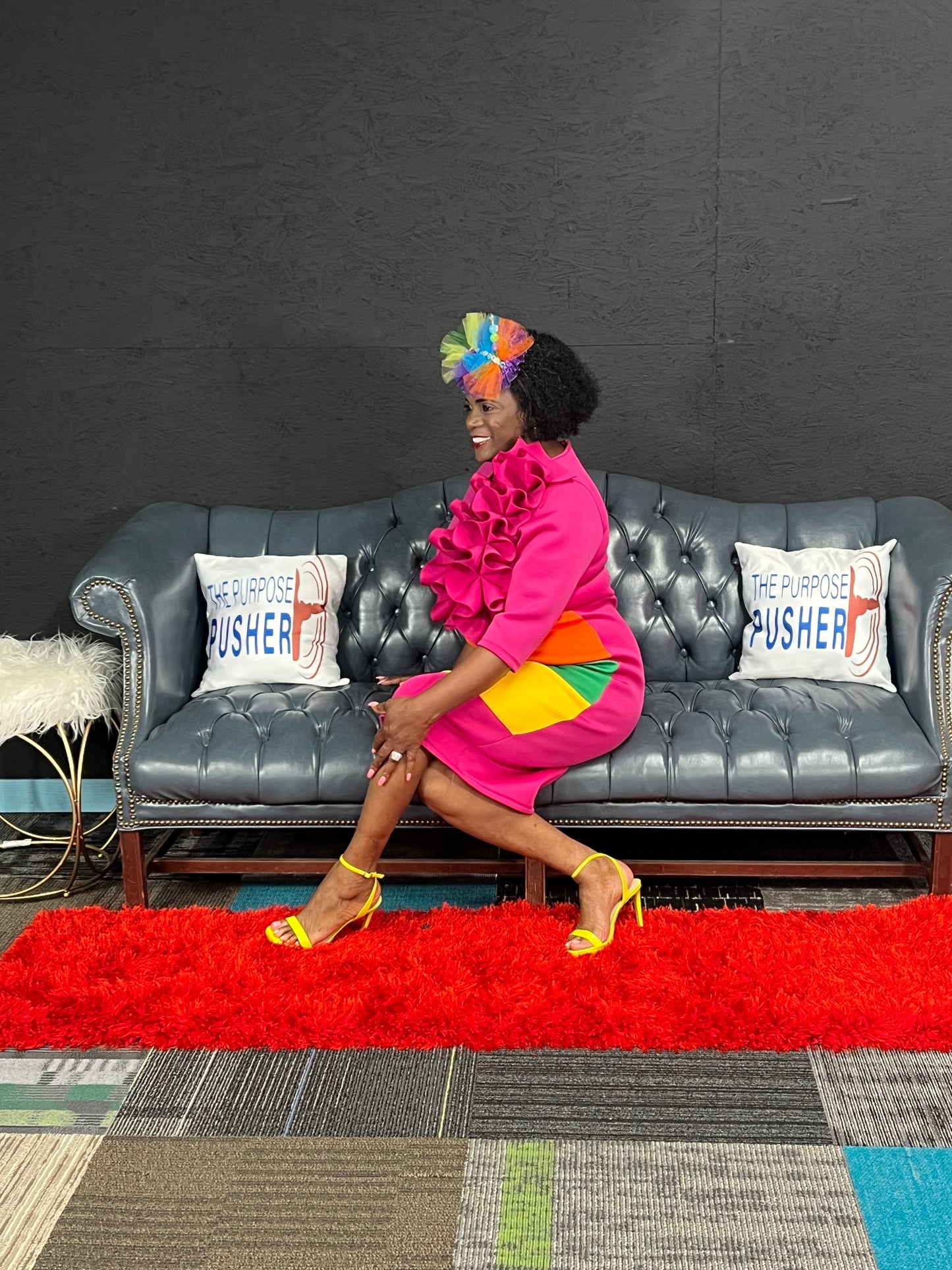 Rainbow Ruffle Dress