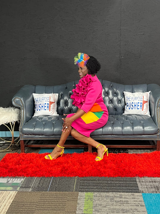Rainbow Ruffle Dress